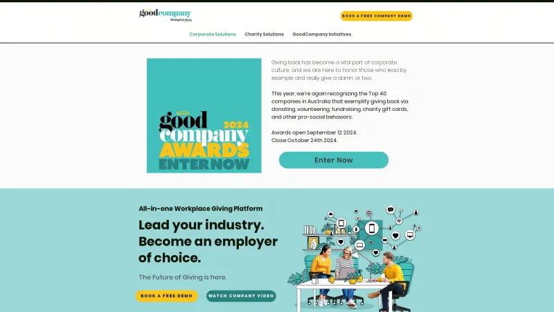 Homepage of GoodCompany