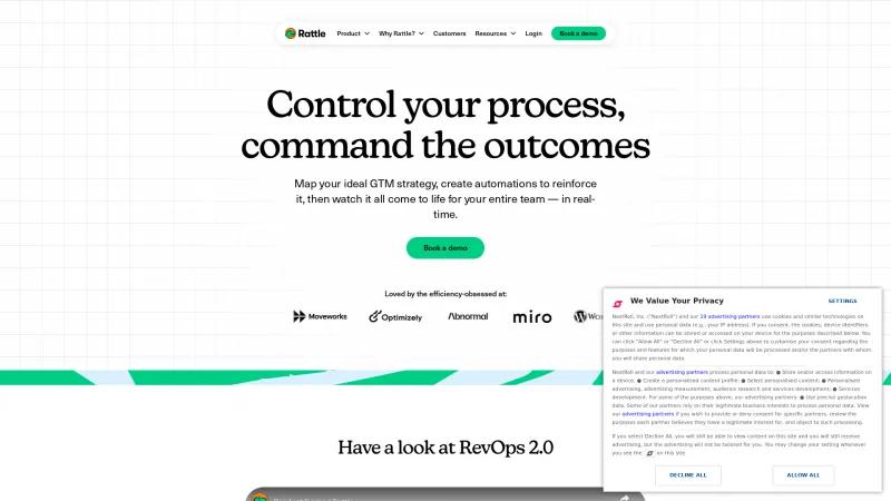 Homepage of Rattle