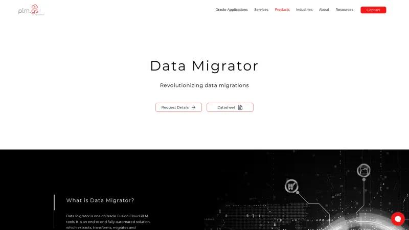 Homepage of GoSaaS Data Migrator