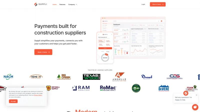 Homepage of Suppli