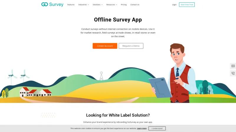 Homepage of GoSurvey