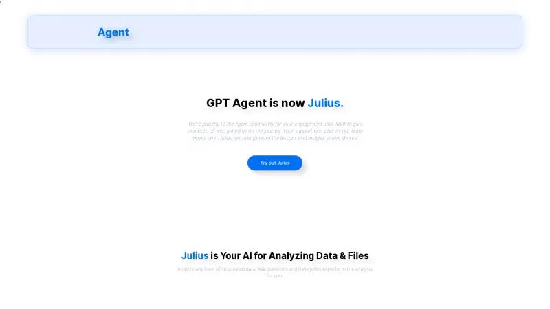 Homepage of Agent