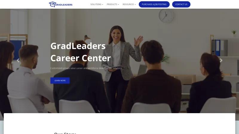 Homepage of GradLeaders