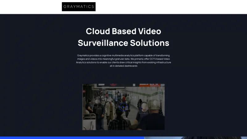 Homepage of Graymatics