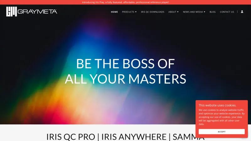 Homepage of Iris Anywhere