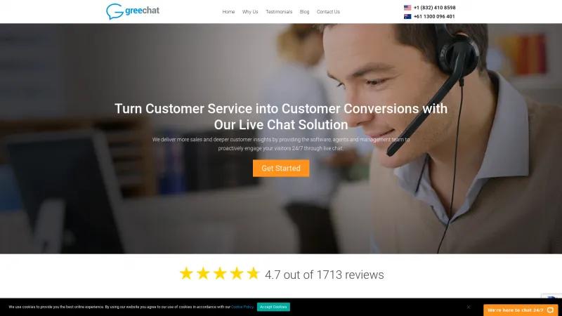 Homepage of Greechat