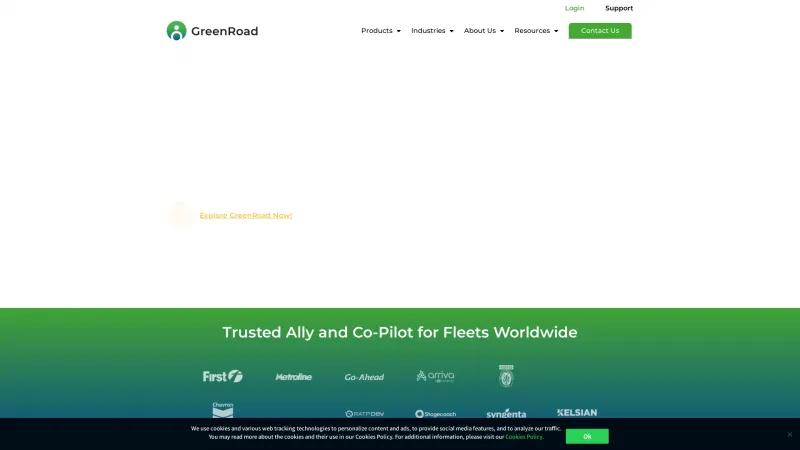 Homepage of GreenRoad