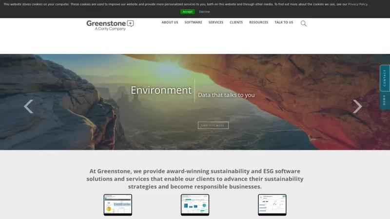 Homepage of Greenstone Enterprise