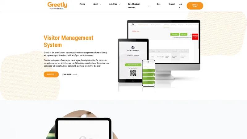 Homepage of Greetly