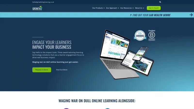 Homepage of Growth Engineering LMS