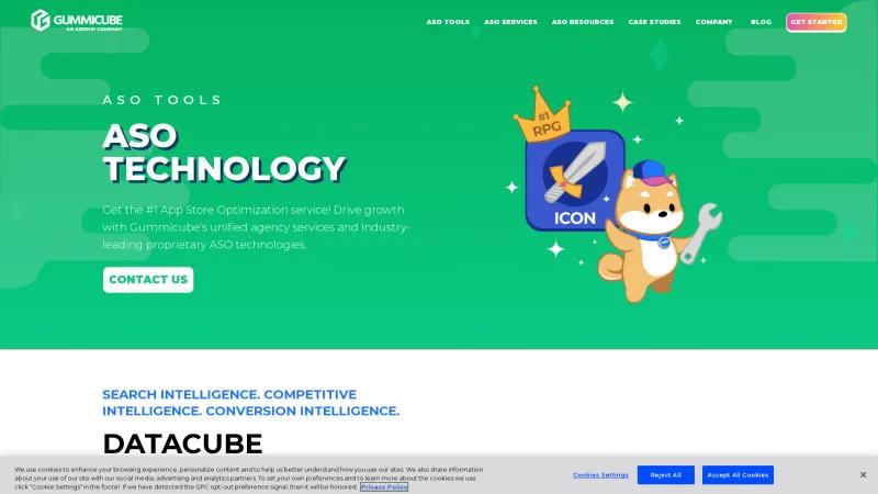 Homepage of Gummicube