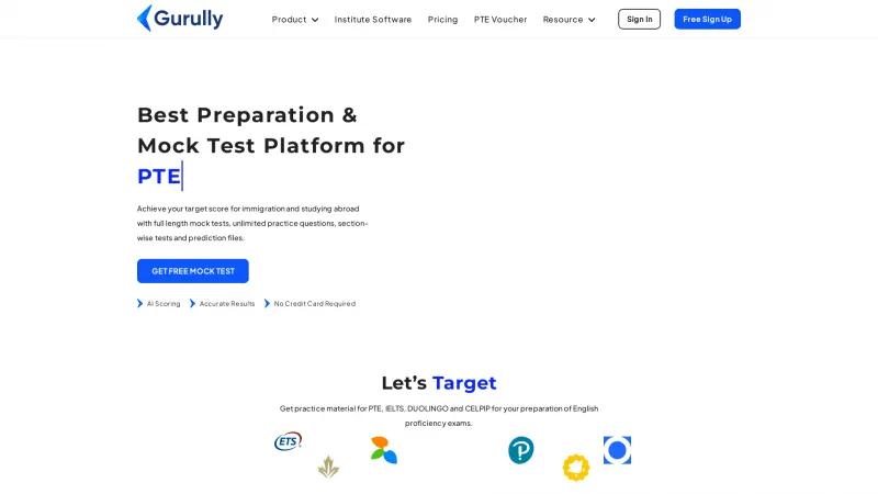 Homepage of Gurully