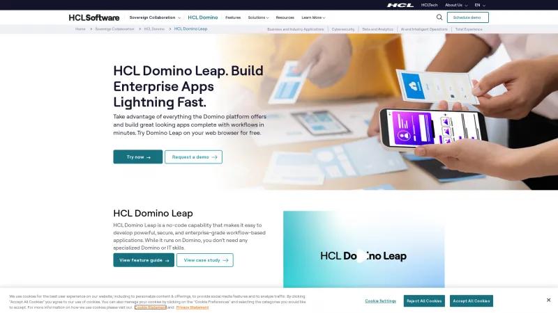 Homepage of HCL Domino Volt