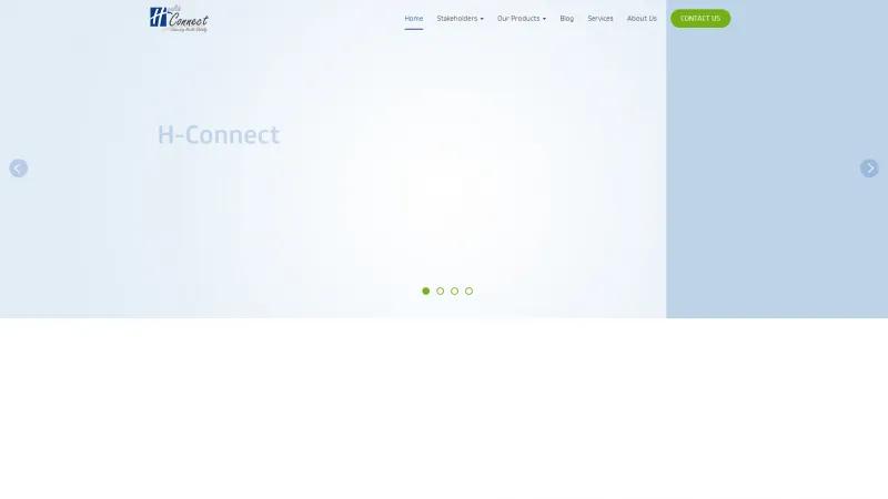 Homepage of H-Connect