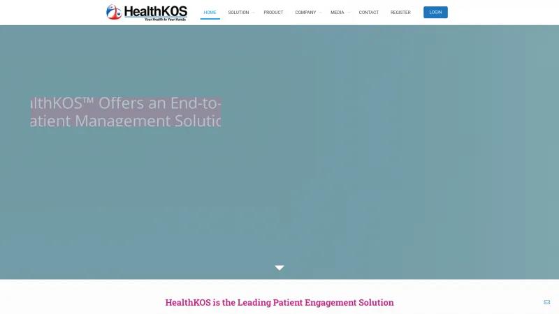 Homepage of HealthKOS