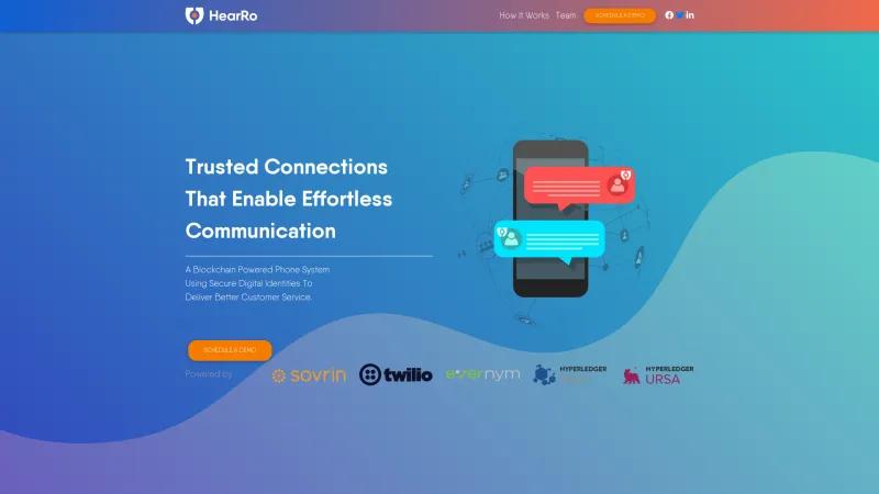 Homepage of HearRo