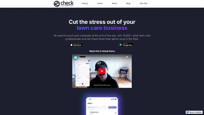 Homepage of Check