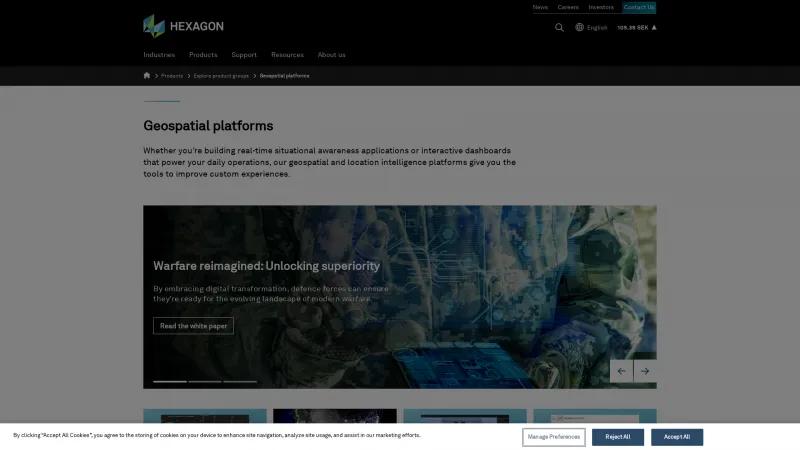 Homepage of Luciad