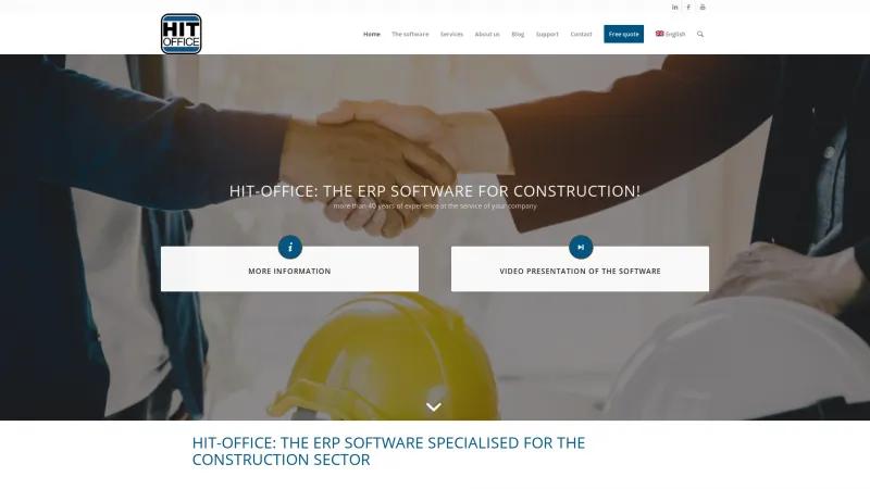 Homepage of Hit-Office