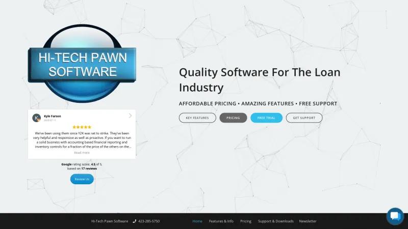 Homepage of HI-Tech Pawn