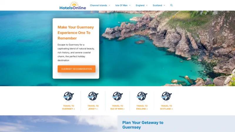 Homepage of Hotels Online (HOL)