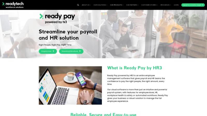 Homepage of HR3 Payroll