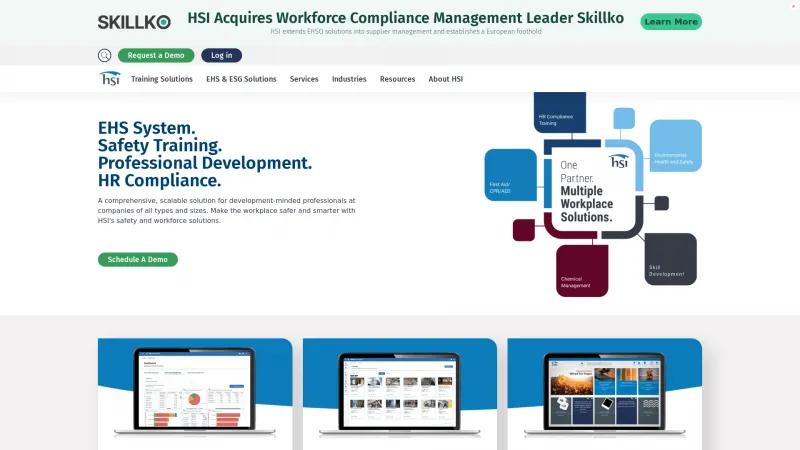 Homepage of HSI