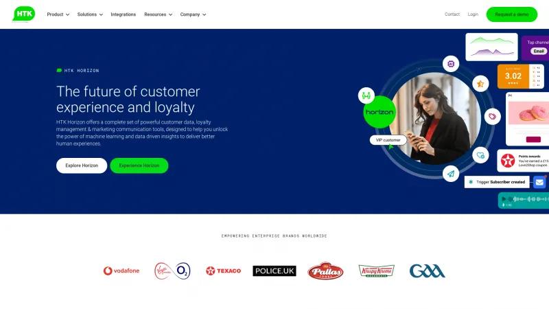 Homepage of Horizon Loyalty Hub