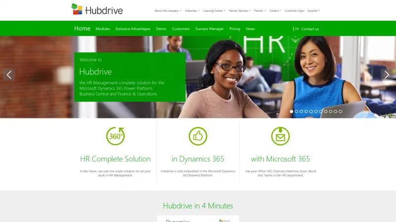 Homepage of Hubdrive