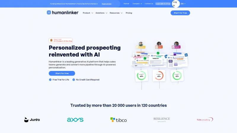 Homepage of Humanlinker