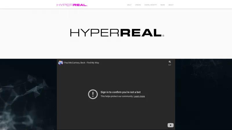 Homepage of Hyperreal