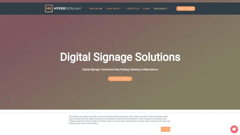 Homepage of Hypersign