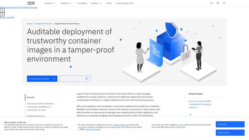 Homepage of IBM Cloud Hyper Protect DBaaS