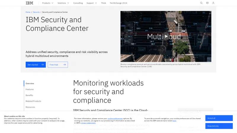 Homepage of IBM Cloud Security Advisor