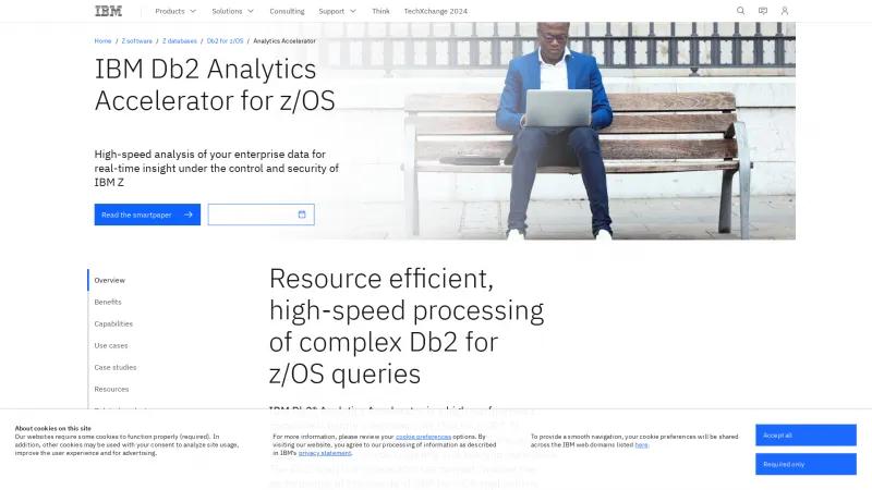 Homepage of IBM Db2 Analytics Accelerator