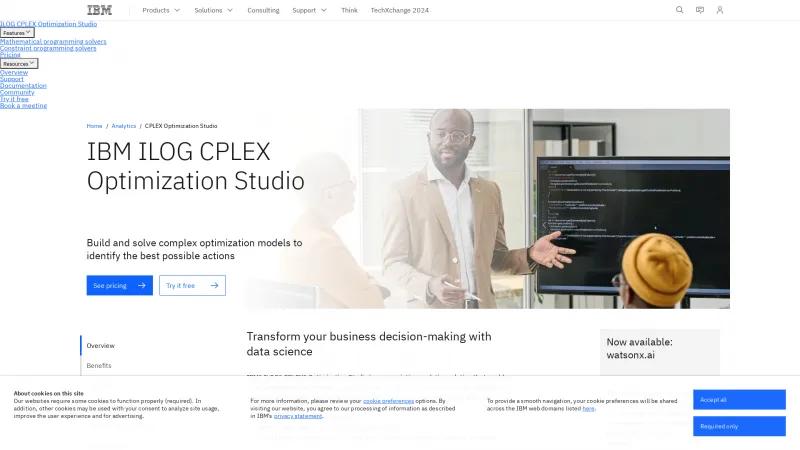 Homepage of IBM ILOG CPLEX Optimization Studio