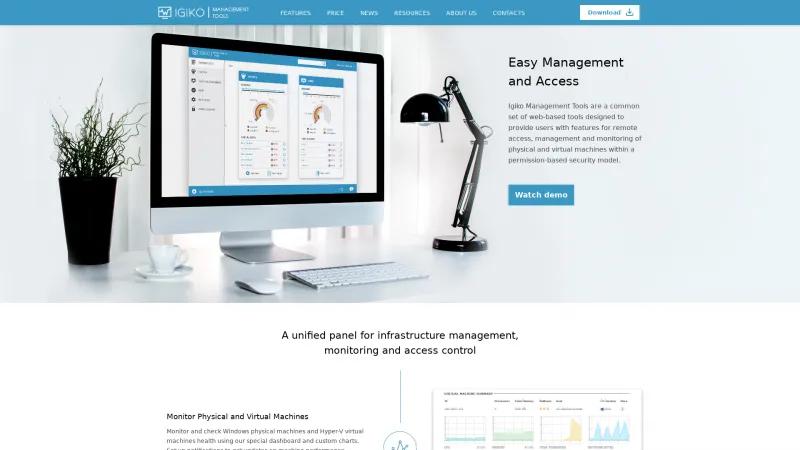 Homepage of Igiko Management Tools