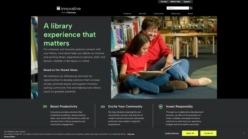 Homepage of Innovative