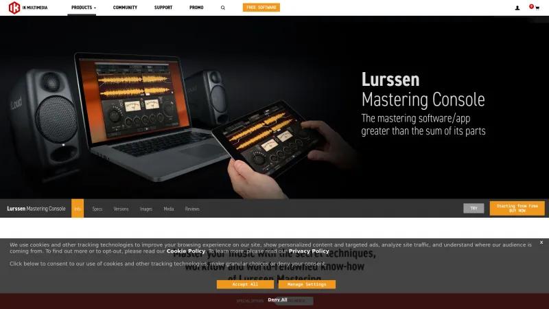 Homepage of Lurssen Mastering Console