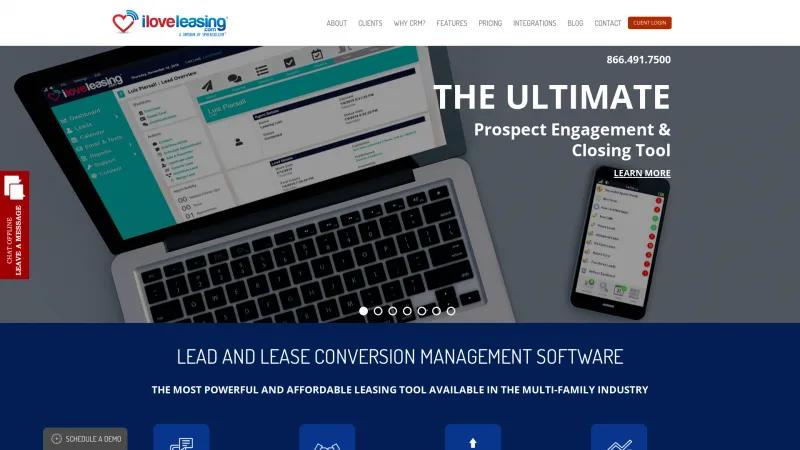 Homepage of IloveLeasing