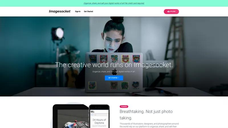 Homepage of Imagesocket