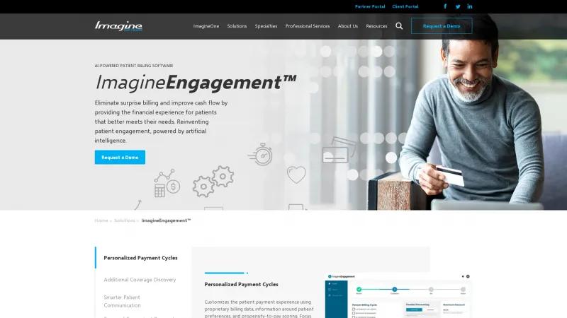 Homepage of ImagineEngagement