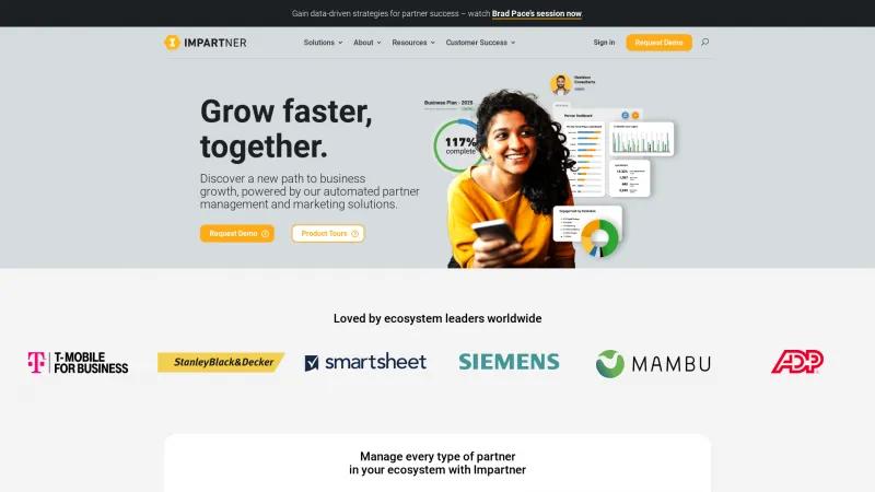 Homepage of Impartner PRM