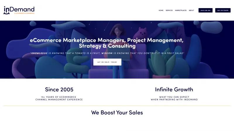 Homepage of inDemand