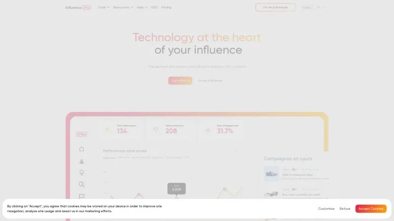 Homepage of Influence4You