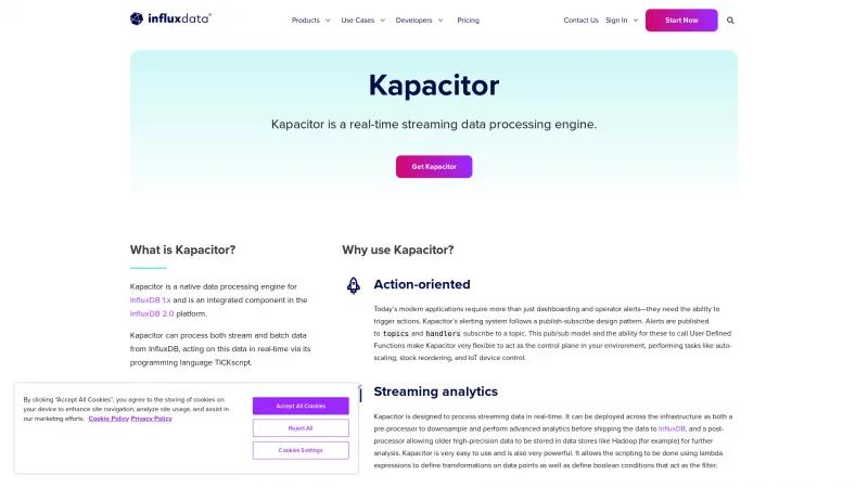 Homepage of Kapacitor