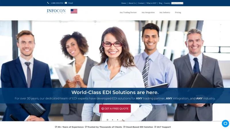 Homepage of Infocon Systems