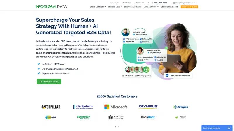 Supercharge Your B2B Marketing with 100% Verified Email Lists from InfoGlobalData Homepage of InfoGlobalData