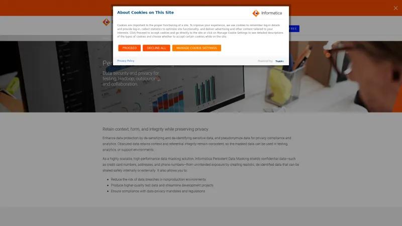 Homepage of Informatica Persistent Data Masking