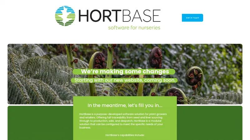 Homepage of HortBase